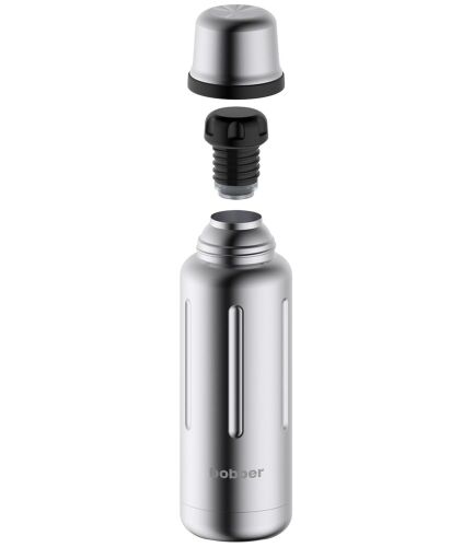 Термос Flask 470, вакуумный, стальной матовый 3 Термос Flask 470, вакуумный, стальной матовый 3