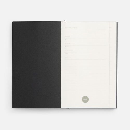 Ежедневник Flat Mini, недатированный, черный 5