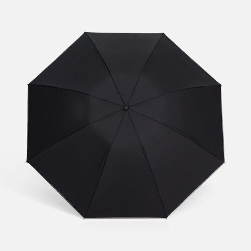 Зонт наоборот складной Futurum со светоотражающим кантом, черный 2