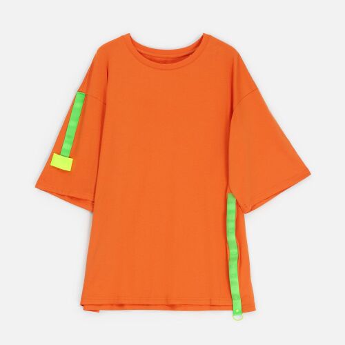 Футболка унисекс оверсайз Street Vibes, оранжевая, размер XL/XXL 4