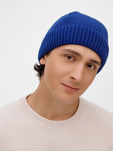 Шапка ComFleece, темно-синяя (кобальт) 4 Шапка ComFleece, темно-синяя (кобальт) 4