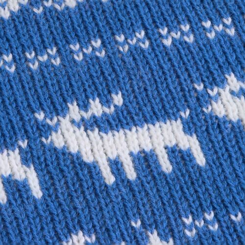 Плед Holidale, синий с молочным 7