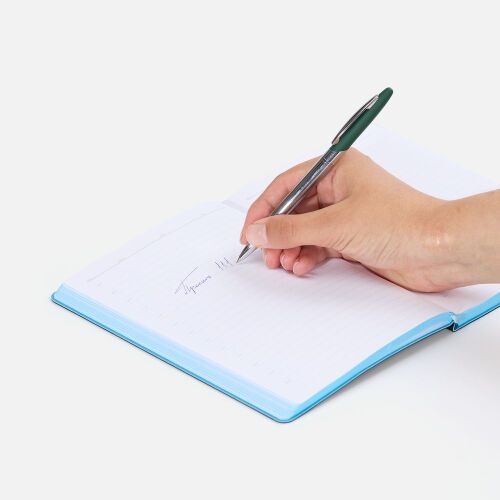 Ручка шариковая Dagger Soft Touch, зеленая 4