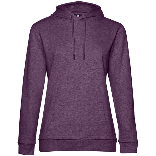 Толстовка с капюшоном женская Hoodie, фиолетовый меланж, размер  1