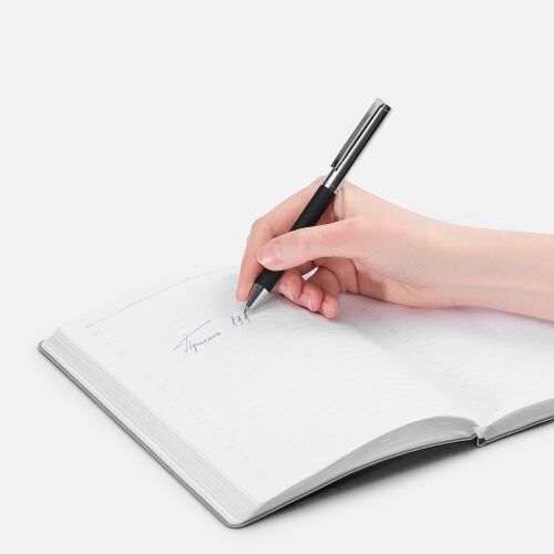 Ручка шариковая Eyeshot Soft Touch, черная 4