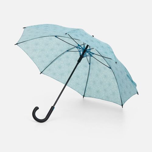 Зонт-трость Undercolor с полной запечаткой на заказ, с бирюзовым 1