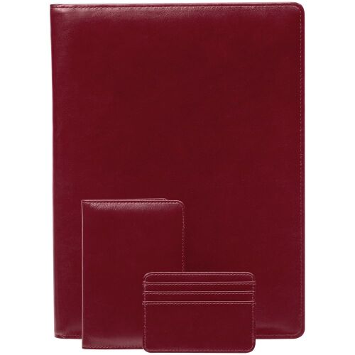Обложка для паспорта Signature, бордовая 5
