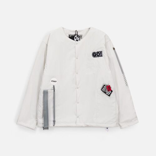 Лейбл из ПВХ Dzeta Round, L, белый 3