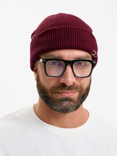 Шапка Ribelle, темно-красная (винная) 6
