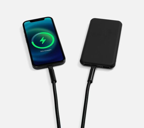 Кабель-ланьярд energyFlex Power Delivery 60 Вт, черный 2