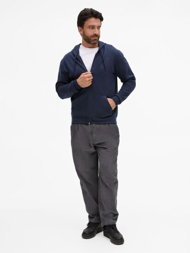 Толстовка унисекс Stone темно-синяя, размер L 1