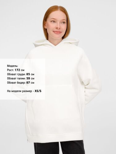 Худи унисекс оверсайз Easy Street, молочно-белое, размер XL/XXL 1