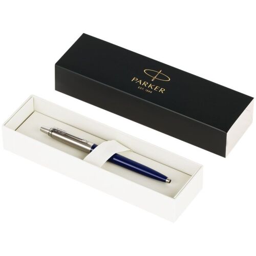 Ручка шариковая Parker Jotter Originals Navy Blue Chrome CT, тем 4