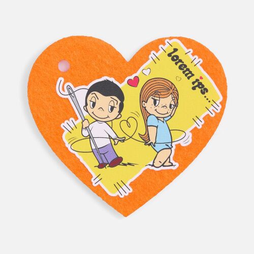 Заготовка из фетра Felt S, оранжевый неон 2 Заготовка из фетра Felt S, оранжевый неон 2