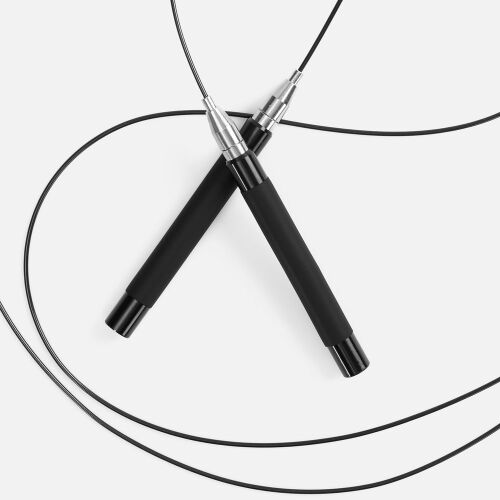 Скоростная скакалка Profi Comfi, черная 2