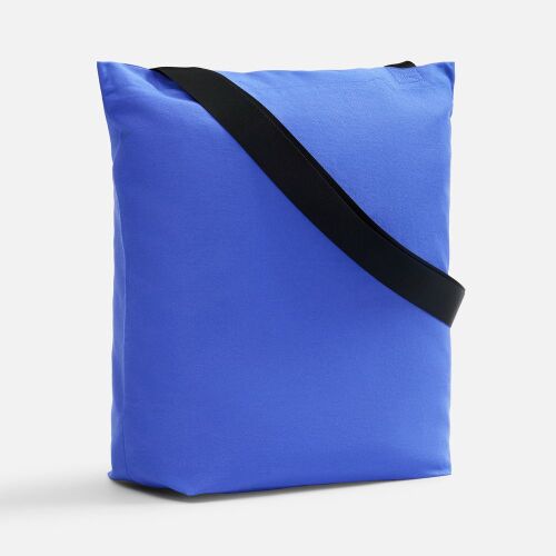 Шопер B5, синий с широкими черными ручками 1