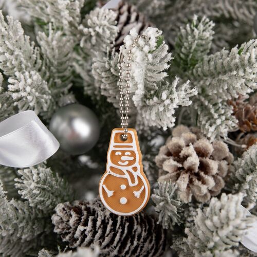 Мини-подвеска «Пряник», 3D-печать на заказ, снеговик 3