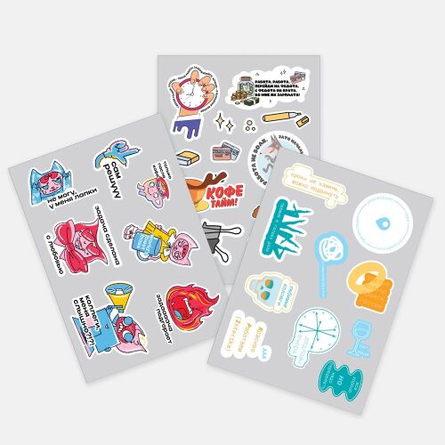Наклейки из ПВХ Sticker Pack на заказ, M 1 Наклейки из ПВХ Sticker Pack на заказ, M 1