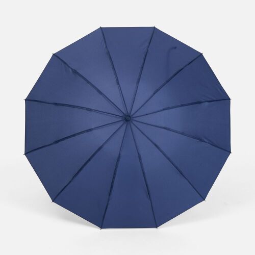 Зонт складной Skymate с УФ-защитой и ручкой-карабином, темно-син 2