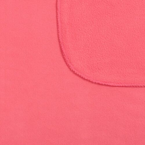 Флисовый плед Warm&Peace, розовый (коралловый) 4