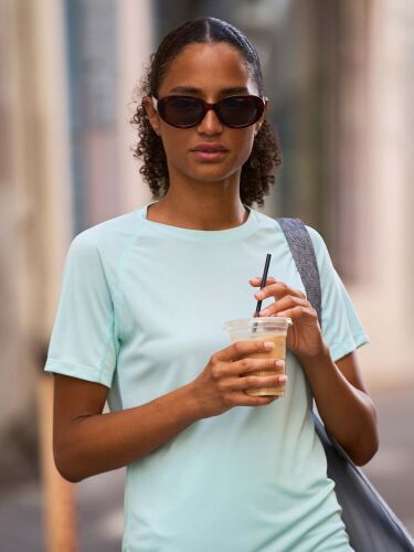 Футболка спортивная женская Vortex Women, черная с темно-серым,  5