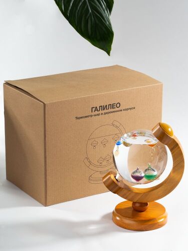 Термометр-шар «Галилео» в деревянном корпусе 6