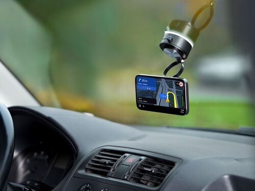 Вакуумная магнитная подставка airFix, черная с серым 6