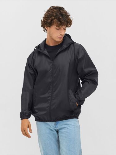 Ветровка унисекс Shield, черная, размер XS 4