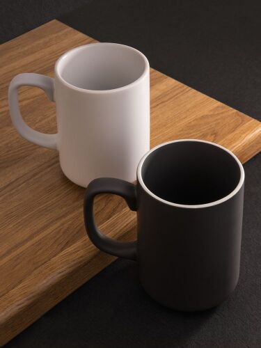 Кружка Mugful, темно-серая (графитовая) 7 Кружка Mugful, темно-серая (графитовая) 7