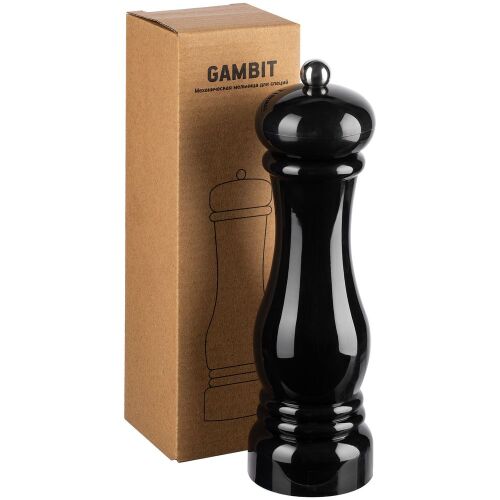 Механическая мельница для специй Gambit, черная 6