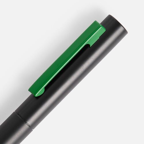 Ручка шариковая Inkolor, черная с зеленым 3