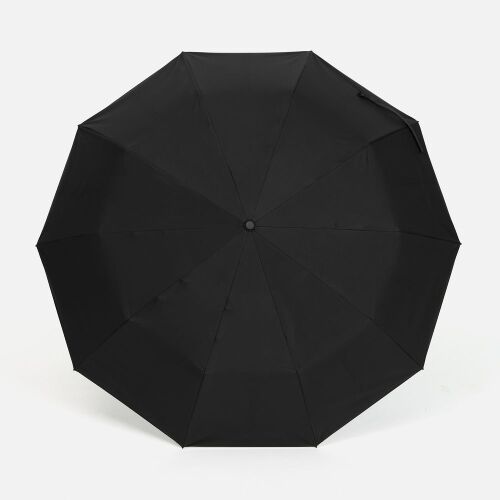 Зонт обратного сложения inLoop с ручкой-карабином, черный 2