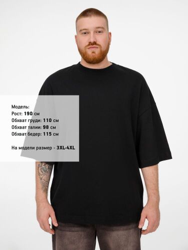 Футболка оверсайз Big boss, черная, размер M/L 6 Футболка оверсайз Big boss, черная, размер M/L 6
