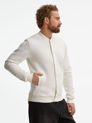 Бомбер унисекс AtmosWear, молочно-белый, размер L 4