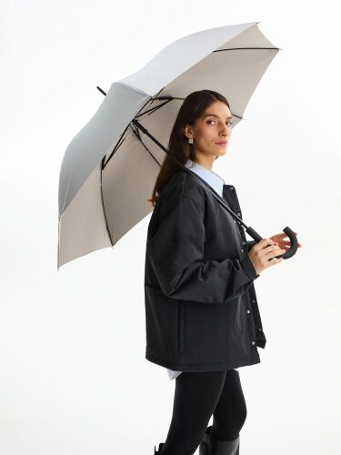 Зонт-трость Wind, серебристый 7