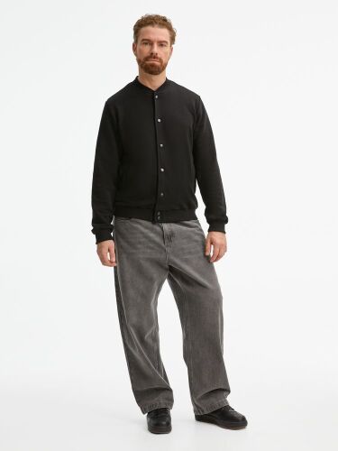 Бомбер унисекс Nuppu, черный, размер L 7