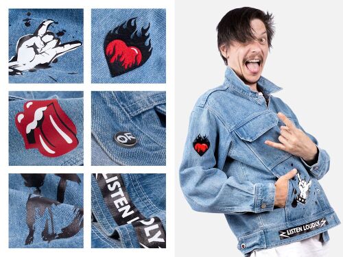 Куртка джинсовая O2, голубая, размер XL/XXL 6