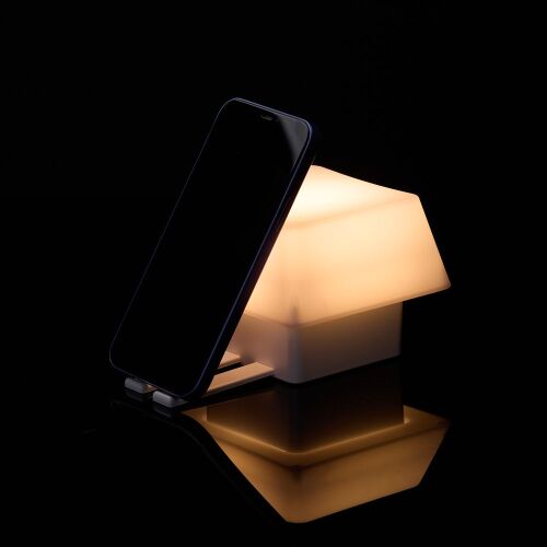 Светильник с подставкой для смартфона Knoppi, белый 6 Светильник с подставкой для смартфона Knoppi, белый 6