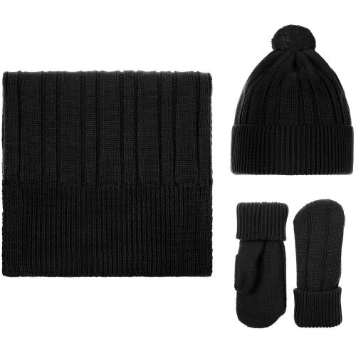 Шапка Knit Beat, черная 4 Шапка Knit Beat, черная 4