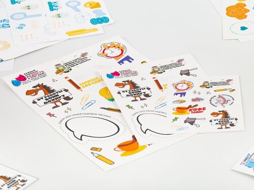 Наклейки бумажные Sticker Pack на заказ, M 2