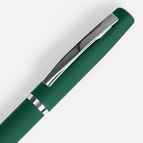 Ручка шариковая Bolt Soft Touch, зеленая 3