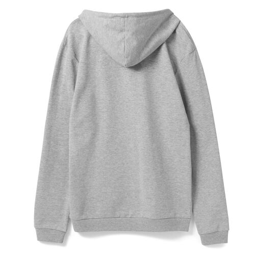 Толстовка с капюшоном унисекс Hoodie, серый меланж, размер S 16