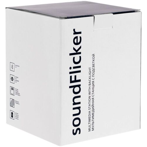 Беспроводная колонка с подсветкой soundFlicker, черная 5