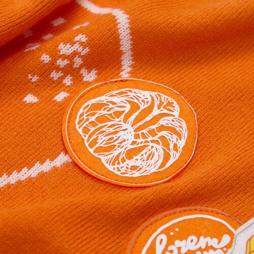 Заготовка из фетра Felt M, оранжевый неон 3