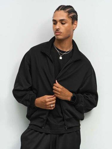 Куртка спортивная Junior, черная, размер L