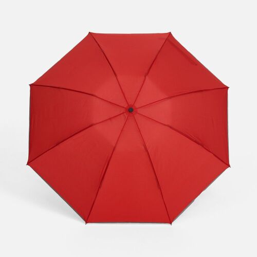 Зонт наоборот складной Futurum со светоотражающим кантом, красны 2