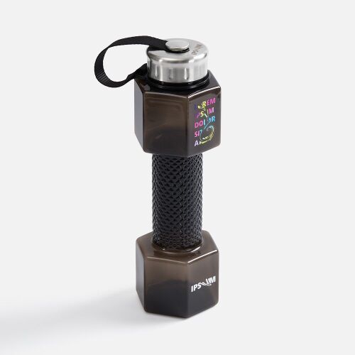 Бутылка для воды Hantelis, черная 6