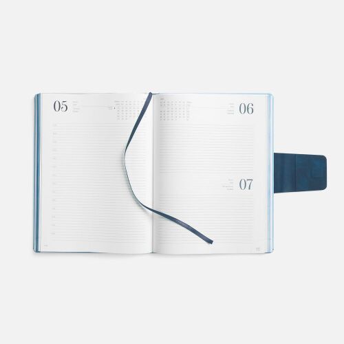 Ежедневник Grande Strap на заказ, датированный, голубой 7 Ежедневник Grande Strap на заказ, датированный, голубой 7