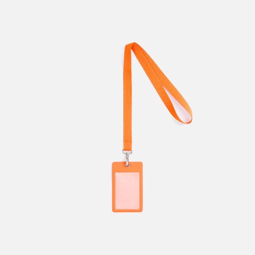 Лента для бейджа Pin, оранжевая 2 Лента для бейджа Pin, оранжевая 2