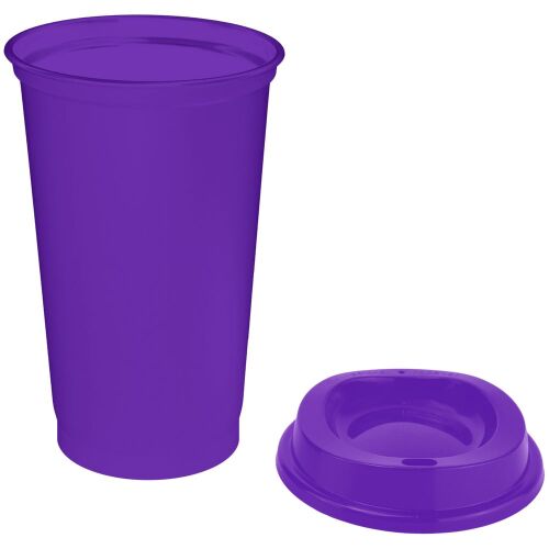 Стакан с крышкой Color Cap, фиолетовый 2 Стакан с крышкой Color Cap, фиолетовый 2